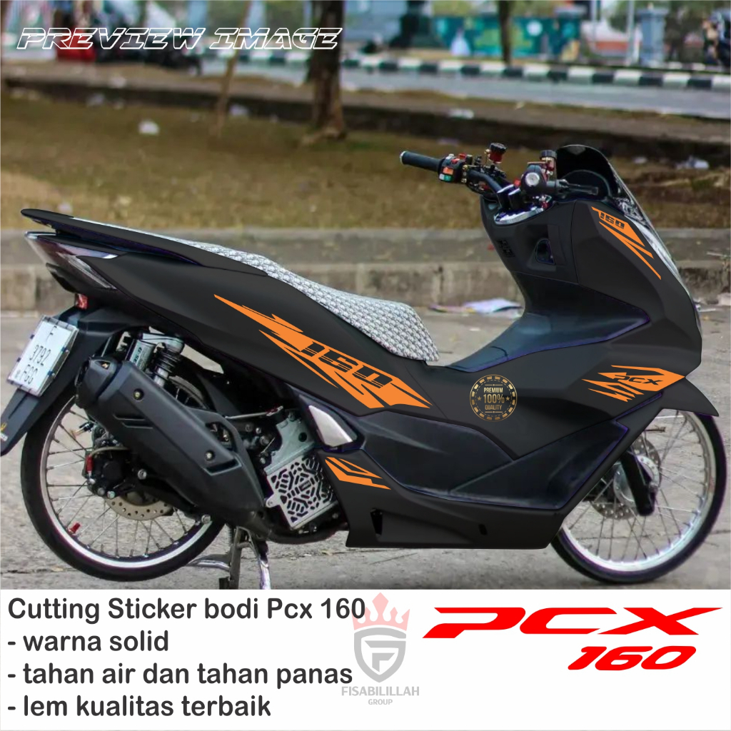 สติ๊กเกอร์ตัดมอเตอร์ไซค์ Honda PCX 160, PCX 160 แถบมอเตอร์ไซค์ - รูปที่ 6