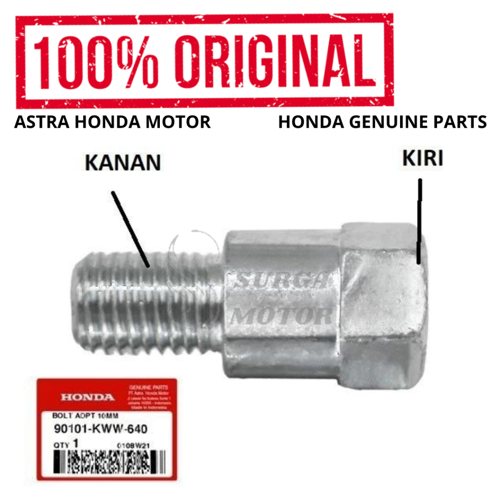 Bolt Adpt Adator 10MM Bolt Nut Mor สกรูกระจกมองหลังรถจักรยานยนต์การเชื่อมต่อ ADV 150 ADV150 Genio Sc