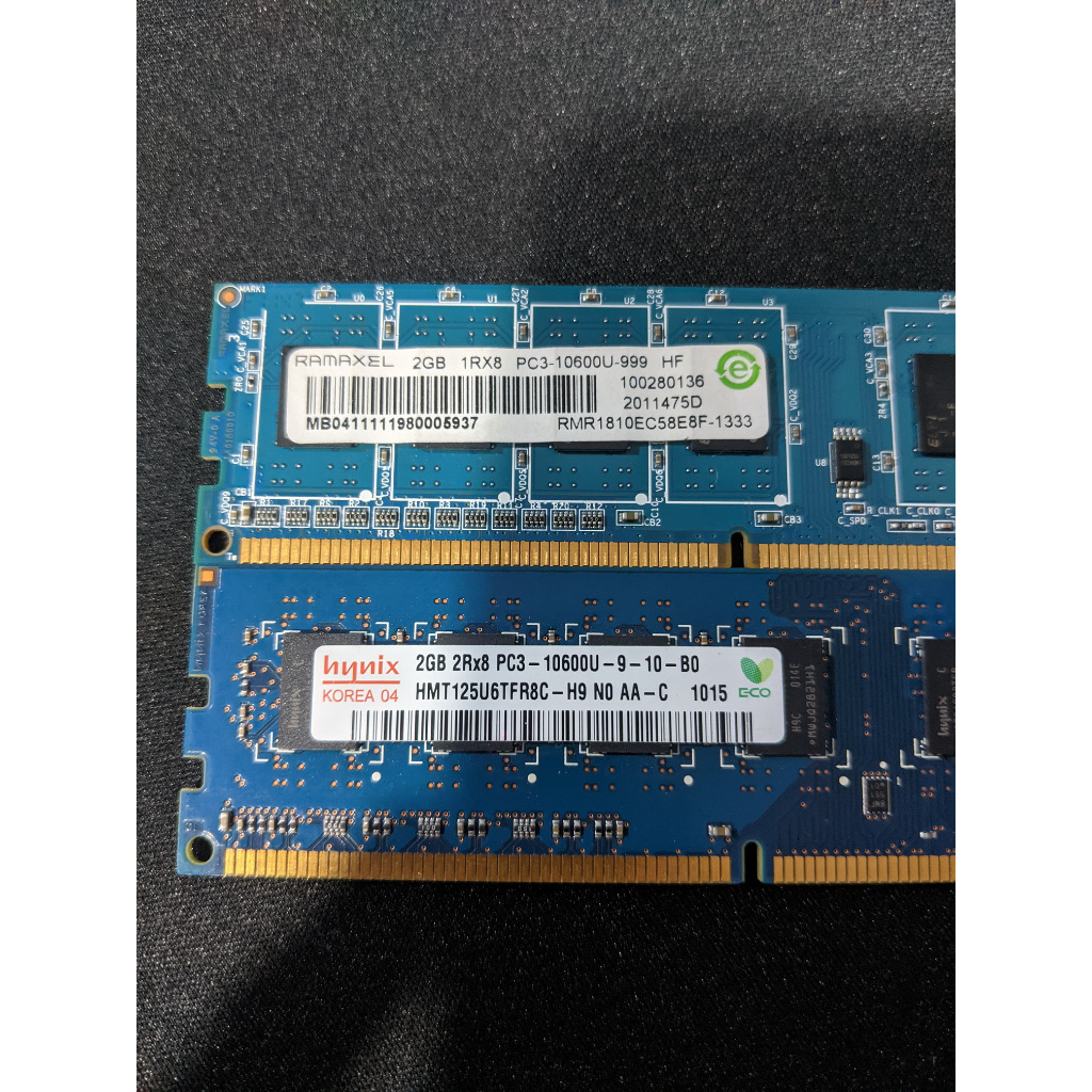หน่วยความจํา 2GB 1Rx8 DDR3 PC3 10600 12800