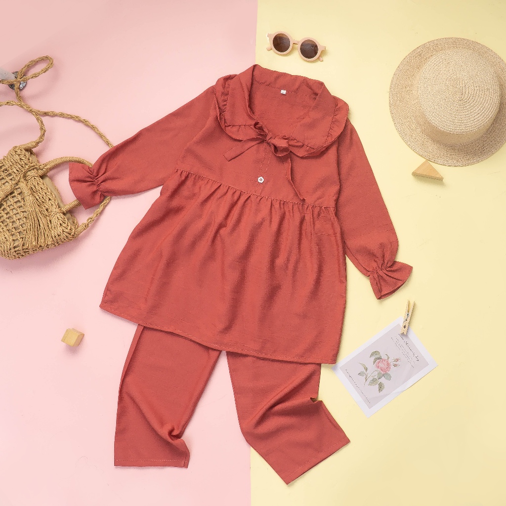 ชุด Zavina สําหรับ GIRLS AGED 2-12 ปี PLAIN