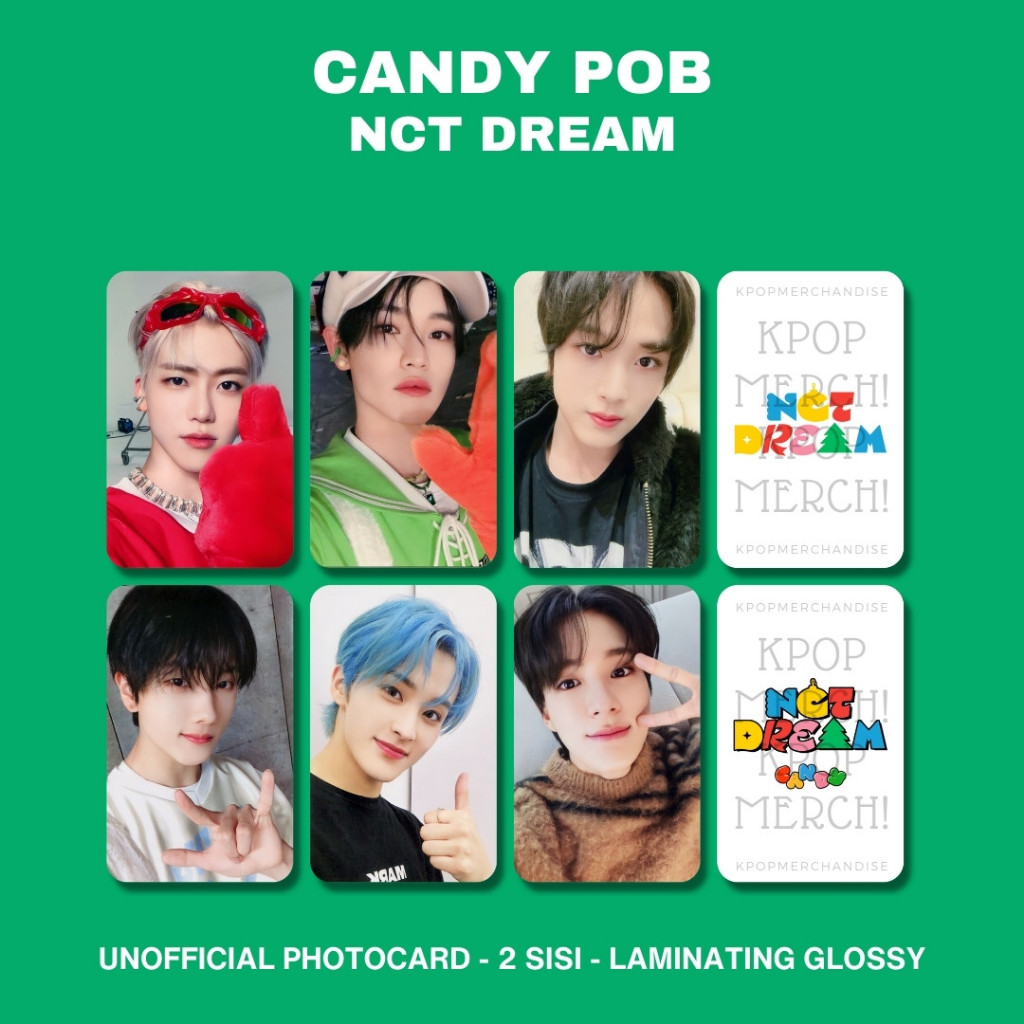 Photocard nct dream candy อัลบั้ม pob chenle haechan jaemin jeno Sogang mark renjun