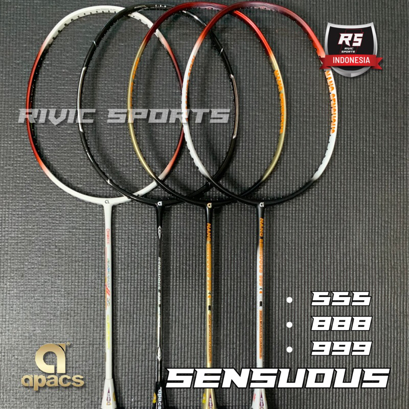 ไม้แบดมินตัน Apacs SENSUOUS 555 888 999 35LBS ของแท้ 100%