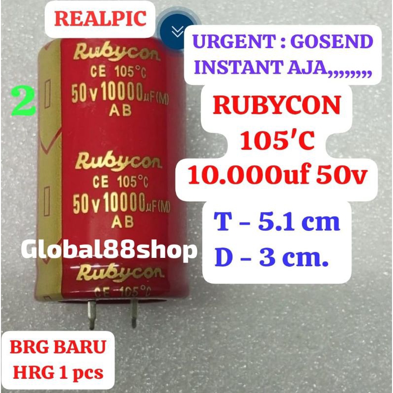 ELCO 10,000uf/50v 10,000uf 50v 10000uf/50v RUBYCON ต้นฉบับ ECO ELKO EKO