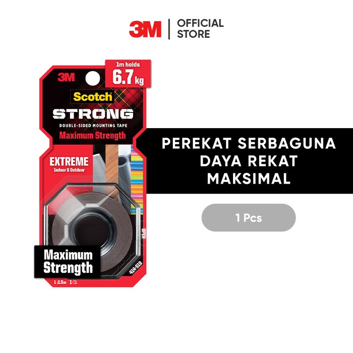 3M Scotch Extreme Mounting Tape 414-S19 19 MM X 1.5 M