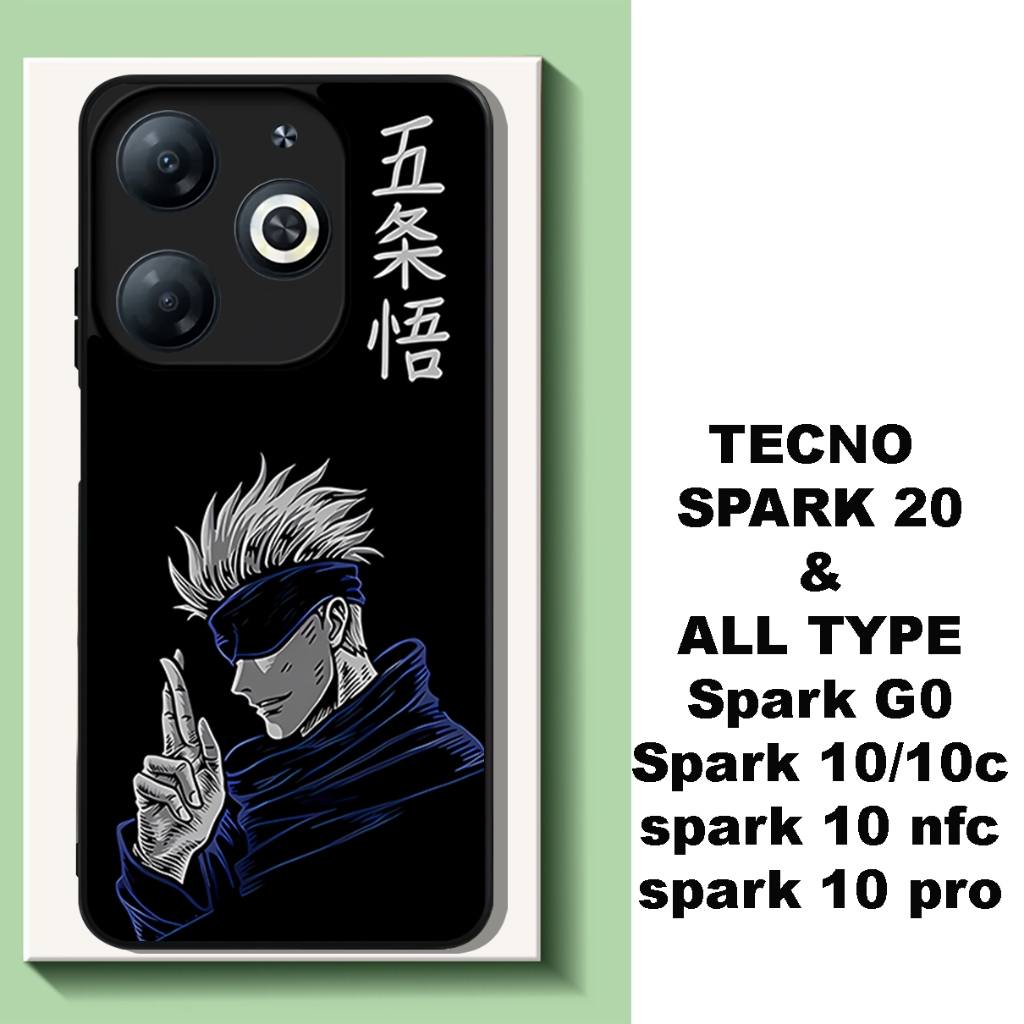เคสนิ่มเงา TECNO SPARK 20/20C และ ALL TYPE (COD14 ANIME JUJUTSU KAISEN MOTIF) Spark Go/ Spark 10/10c