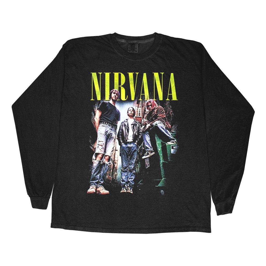 เสื้อยืดแขนยาว Nirvana - ฝาครอบอัลบั้ม - เสื้อวง