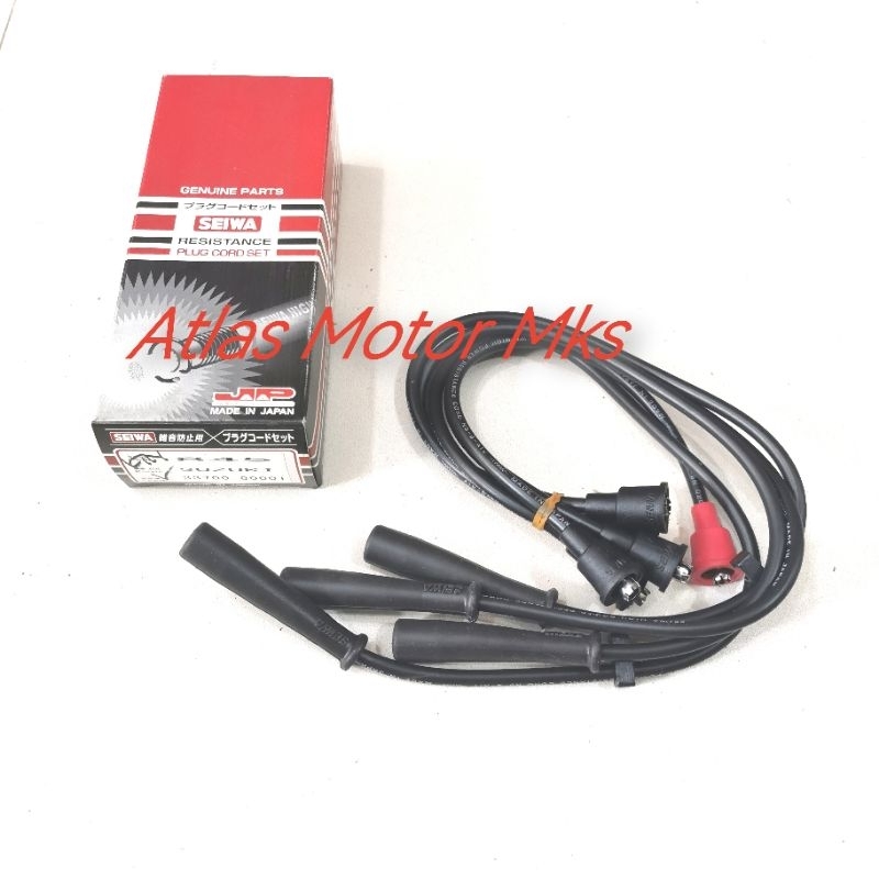 [1SET][SEAIWA JAPAN] SUZUKI KATANA / SJ-410 / SJ 410 / SJ410 / JIMNY KATANA SPARK PLUG CABLE - ORIGI