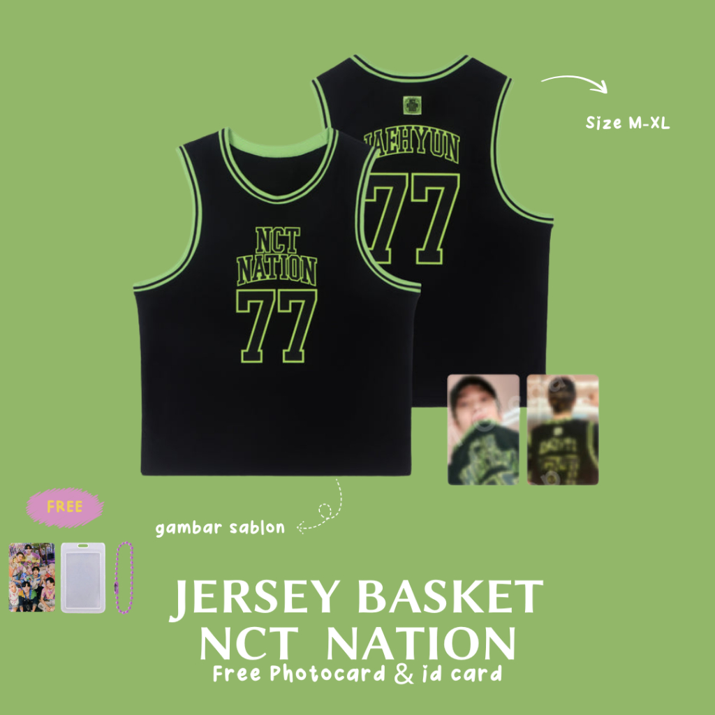 NCT BASKET JERSEY - ฟรีโฟโต้การ์ด - ID CARD - บรรจุภัณฑ์พร้อมกล่อง - SIZE XS-5XL