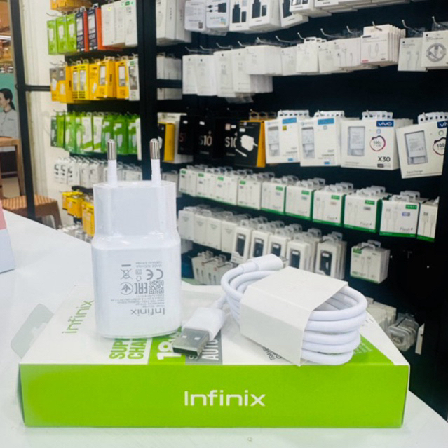 Infinix Hot 8 9 10 10S 12i 20i PLAY Original MiCRO USB 2A 18W Fast Charging Charger