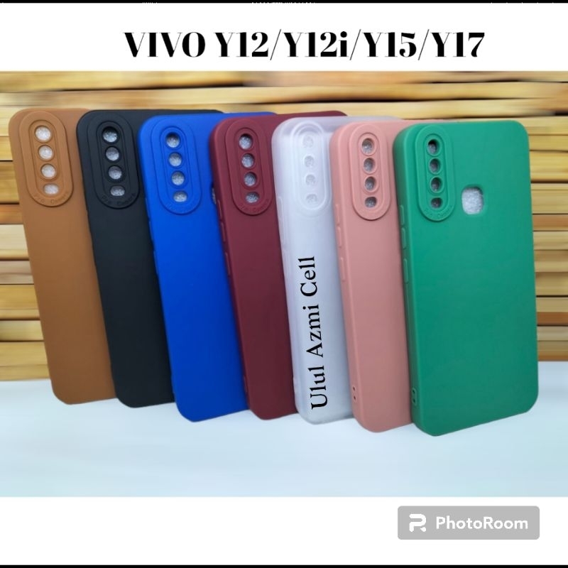 เคส Macaron Vivo Y12 Y12i Y15 Y17 Softcase Pro Camera