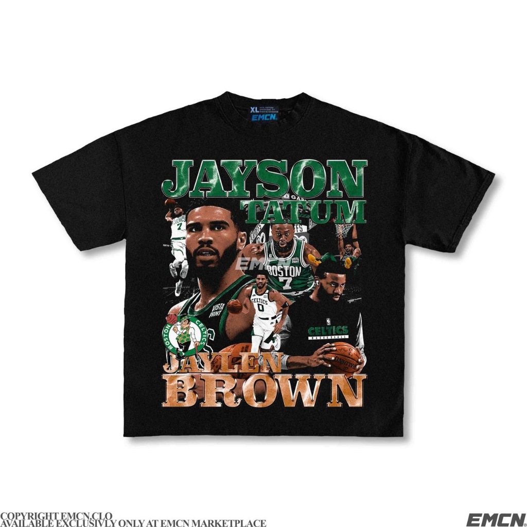 [HOT] EMCN Oversize Tee Jayson Tatum และ Jaylen Brown