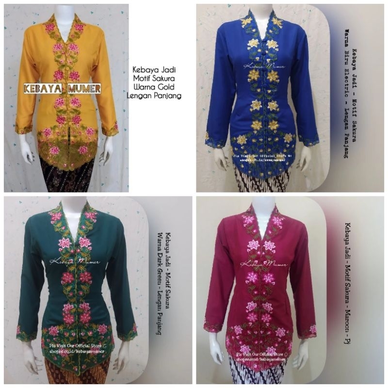 Kebaya Encim Modern Kebaya เอ็นซิมเคบายา เคบายาปัก ซากุระ ซากุระ ซากุระ