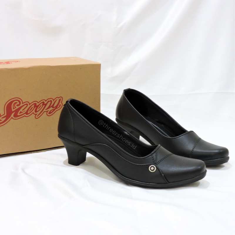 รองเท้าทํางานผู้หญิง Scoopy LK 06 Black ของแท้ 100%