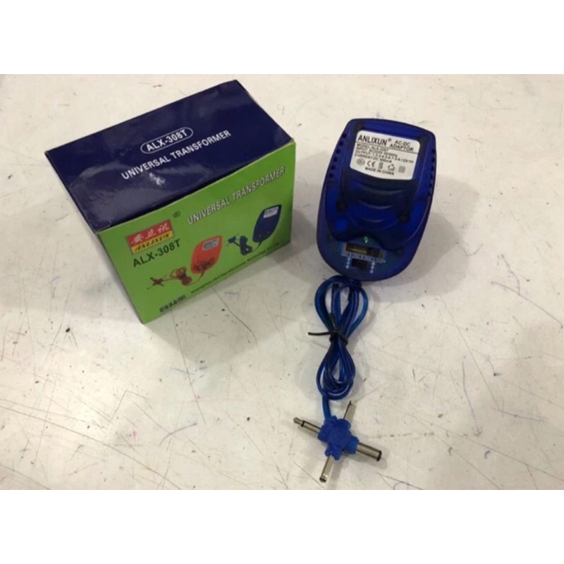 อะแดปเตอร์ 500mA 1.5v, 3v, 4.5v, 6v, 9v & 12v (DC เอาต์พุตอเนกประสงค์)