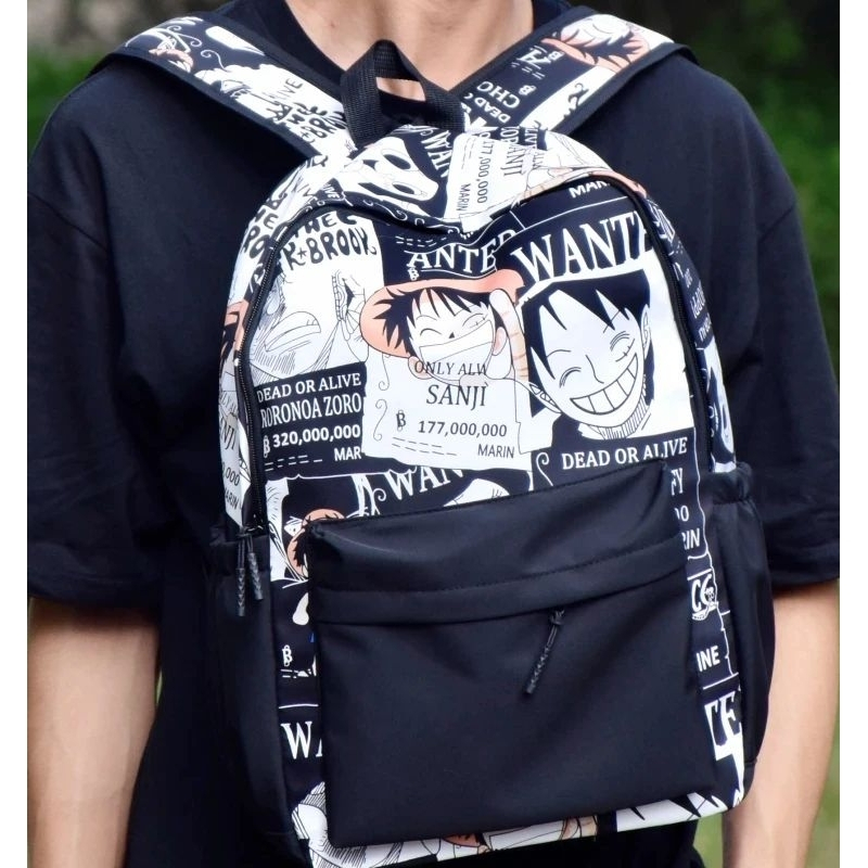 กระเป๋าเป้วัยรุ่น Bagpack One Piece Strawhat After Time Skip Series Cool Unisex School Backpack
