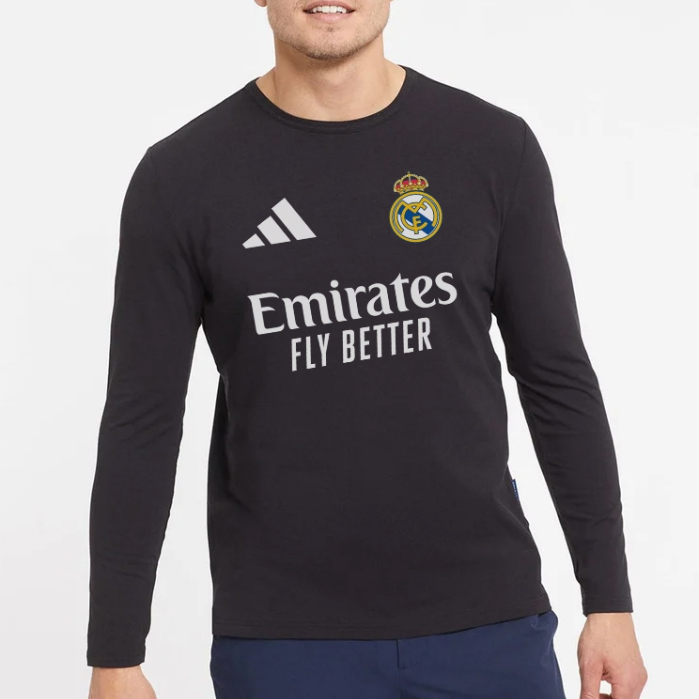 Real MADRID FC เสื้อยืดแขนยาว พรีเมี่ยม เสื้อผ้า baju bola
