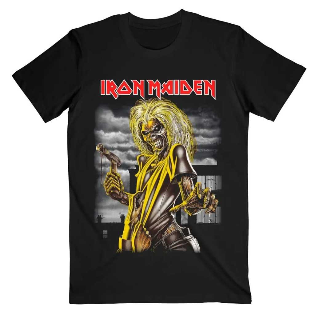 Iron Maiden Killers Album Premium T-Shirt Band Iron Maiden | เสื ้ อยืด Rock Metal Punk Band