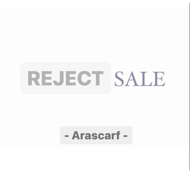 ARASCARF REJECT*****