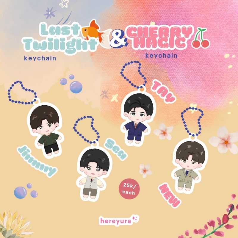 Taynew JimmySea - พวงกุญแจ Cherry Magic & Last Twilight Tay Newwie Jimmy Sea Raikantopeni