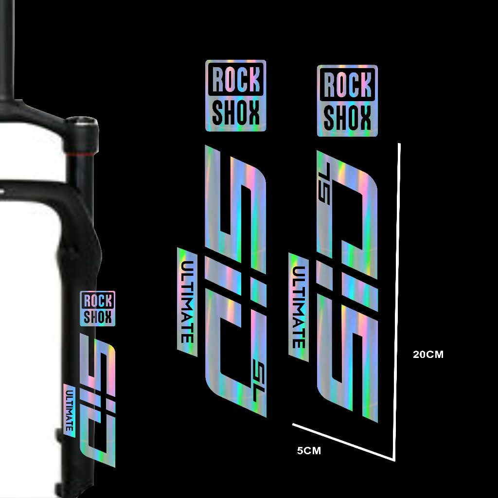 สติ๊กเกอร์รูปลอกตัด ROCKSHOX SID SL Ult3P MTB Fork Sticker