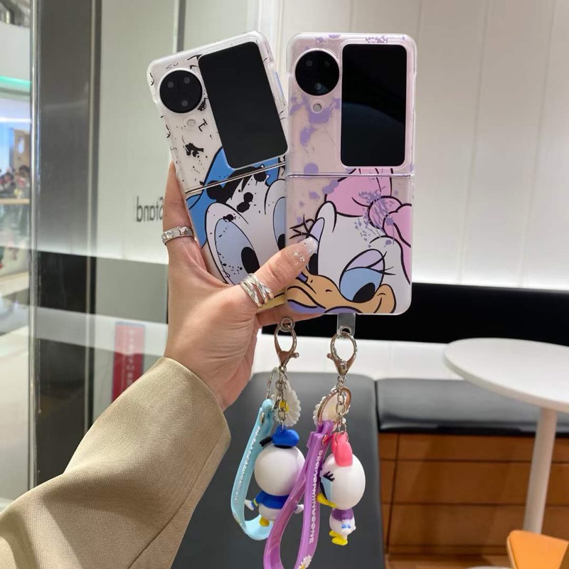เคส Donald Duck Donald Duck Daisy Duck การ์ตูน Oppo พร้อมโซ่น่ารัก Oppo Find N2 N3 Flip Oppo Find N 