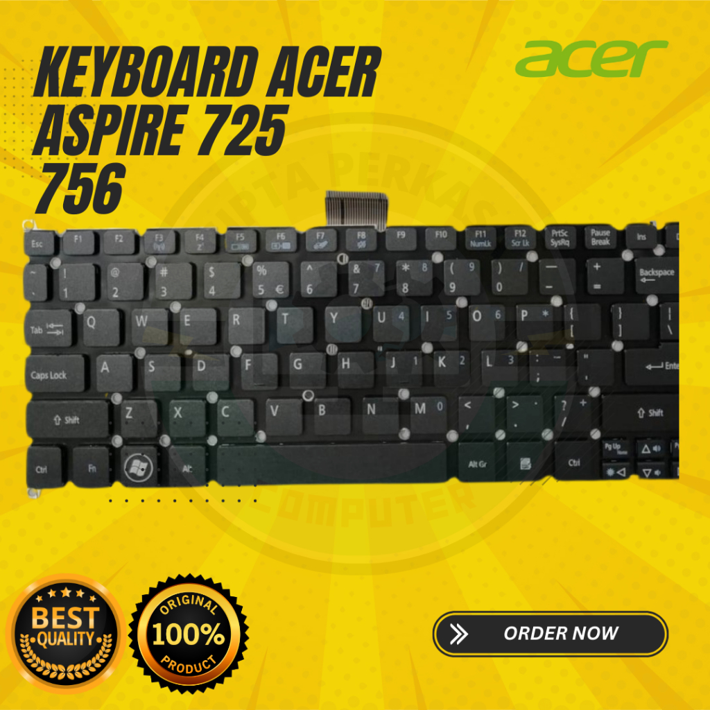 คีย์บอร์ด ACER Aspire 725 756 S3-391 S3-951 V5-121 V5-123 V5-131 V5-171