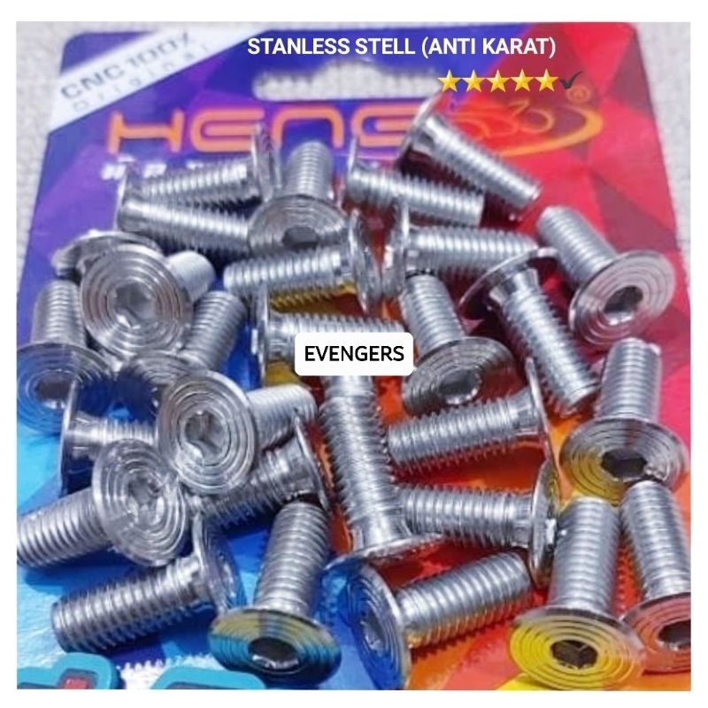 BOLT DISC/MOTORCYCLE BRAKE DISC SCREW BOLT STAINLESS HENG SINGLE