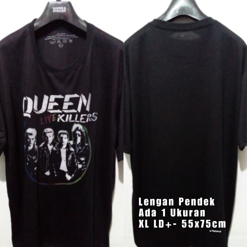 เสื้อยืด พิมพ์ลาย Queen Killers Music Band