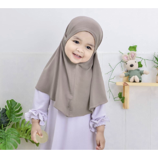 ผ้าคลุม Bergo Hijab สําหรับเด็ก 0-4 ปี) เสื้อสแปนเด็กซ์ระดับพรีเมียม I Bergo Anak