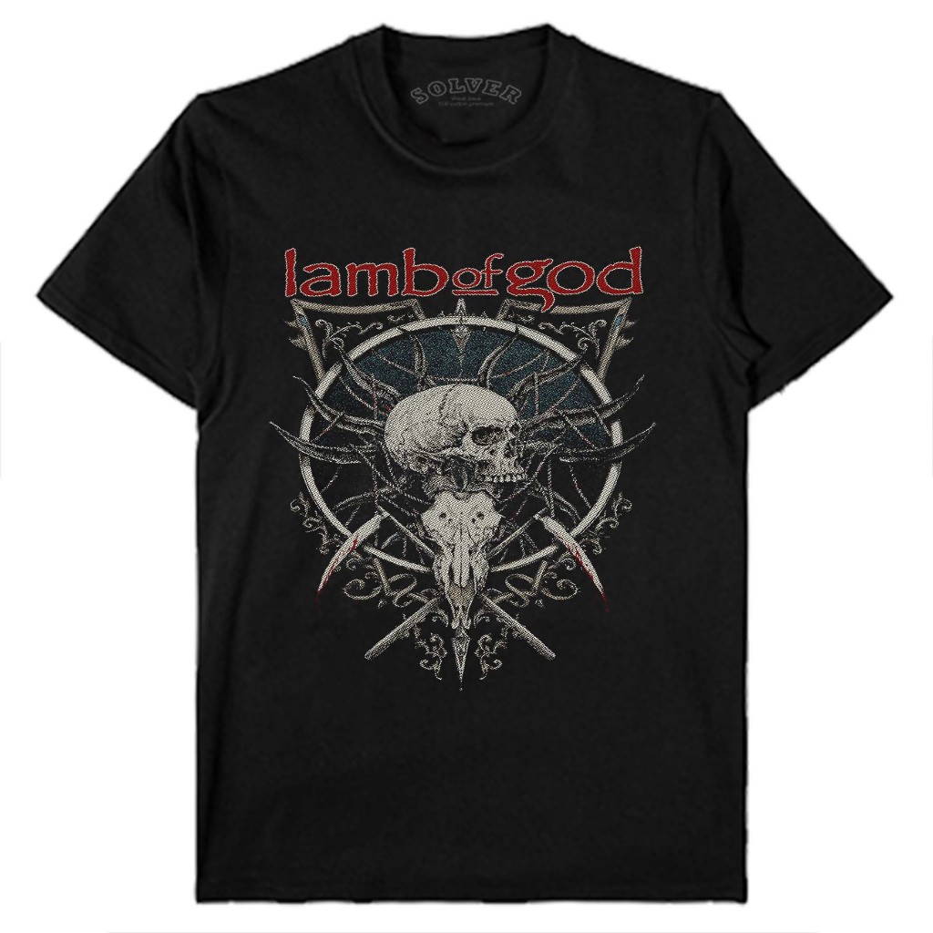 เสื้อยืด พิมพ์ลายวงดนตรี Lamb of God สไตล์วินเทจ พรีเมี่ยม