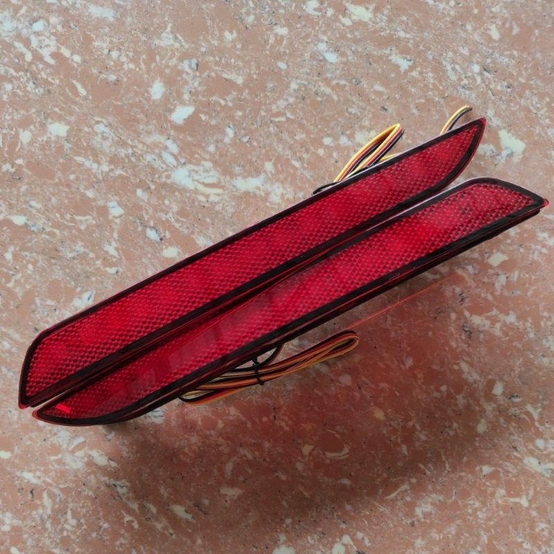 MATA ด้านหลังกันชน reflector โคมไฟสําหรับ honda jazz ใหม่ ge8 2008 ถึง 2013 fit/RS Cats eye 2012 201