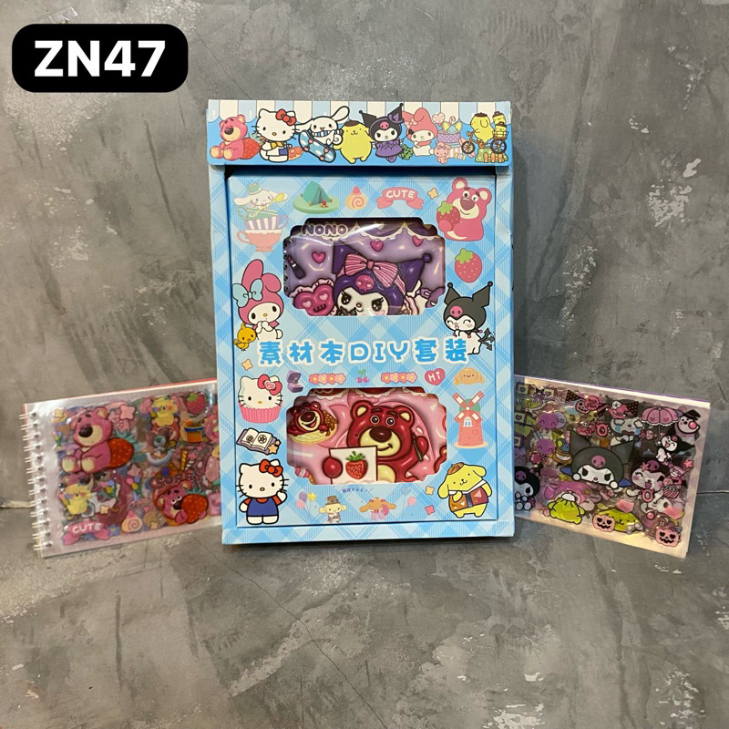 (PAP) LOTSO KUROMI ZN47 Sticker BOOK / SanrioLotso Kuromi Sticker / Original Sanrio Kuromi My Melody