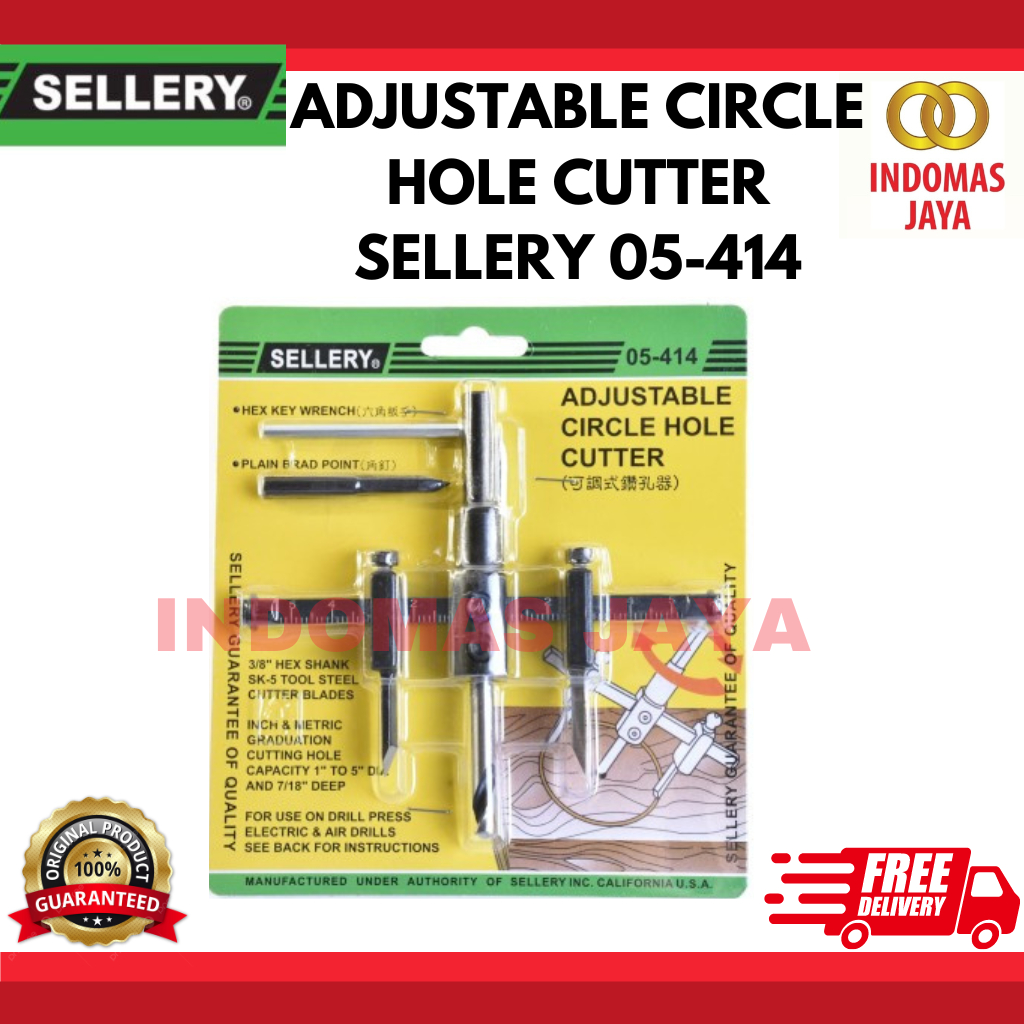 ADJUSTABLE CIRCLE HOLE CUTTER SELLERY 05-414