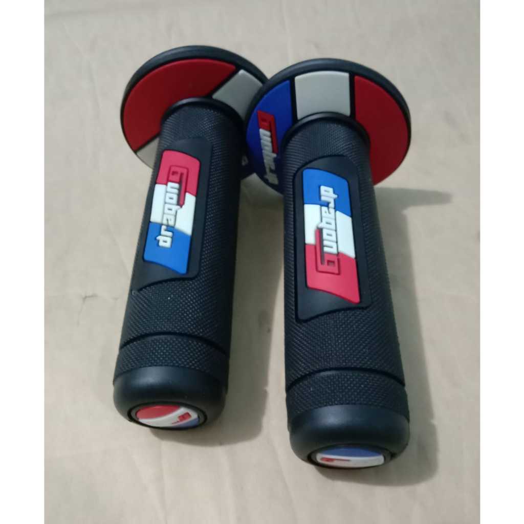 ปลอกแฮนด์ Grip dragon nine 9 Long Handfat Panjang Thailand อิตาลี 1 ชุด Universal รถจักรยานยนต์ทั้งห