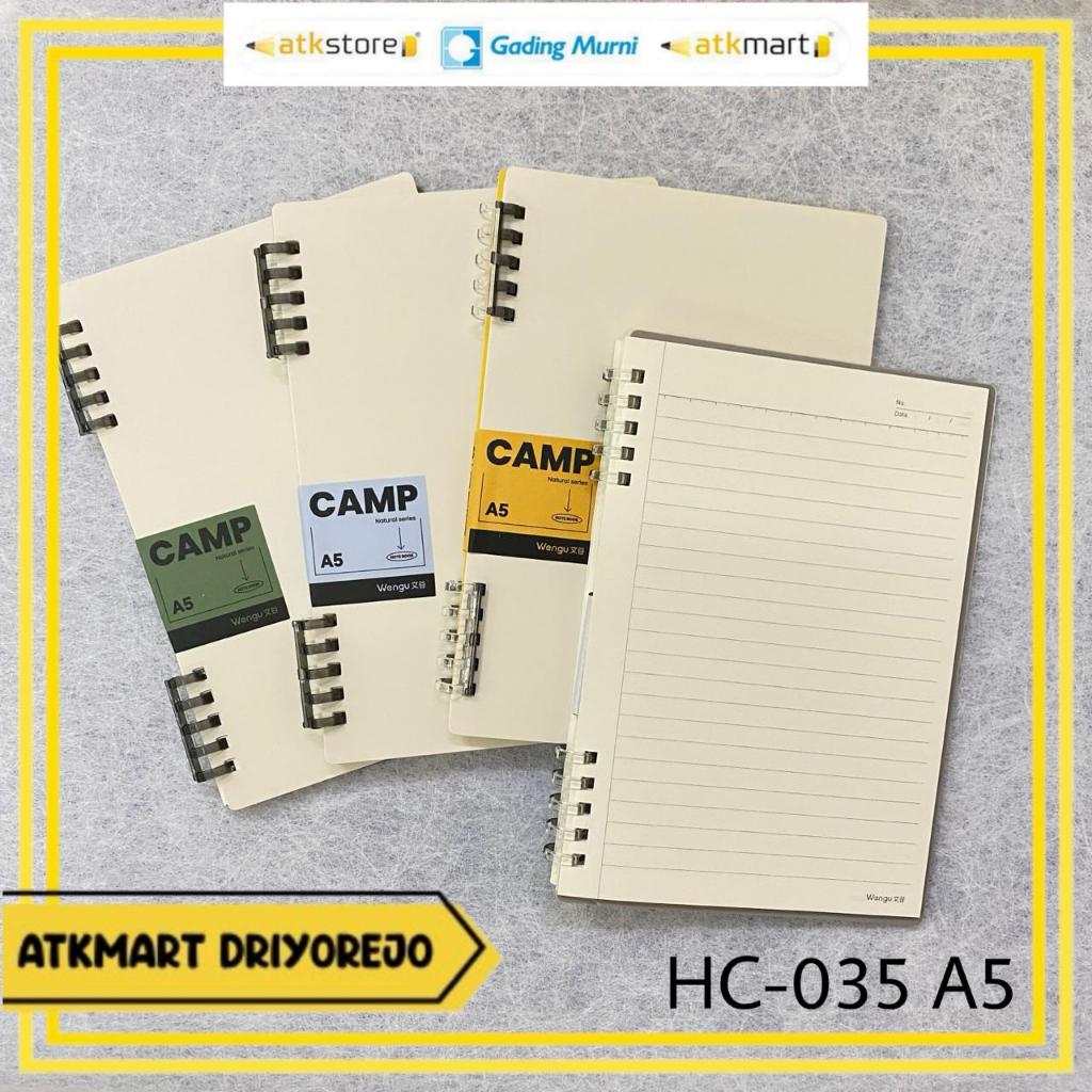 WENGU SPIRAL BOOK A5 HC-035 CAMP - โน๊ตบุ๊ค - โน๊ตบุ๊ค