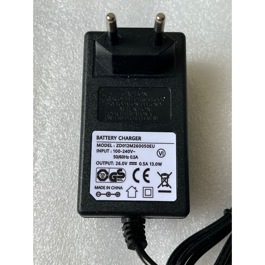 แท่นชาร์จ ADAPTER 26.0V 0.5A รุ่น : ZD012M260050EU Jack DC 5.5mm X 2.1mm