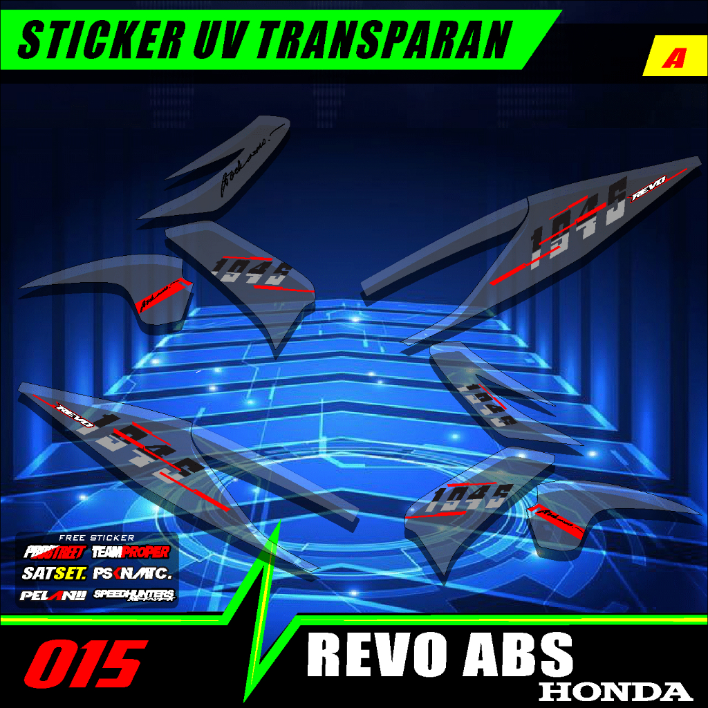 Absolute REVO สายใส | Revo ABS STRIPING | Revo PRO 015. สติกเกอร์