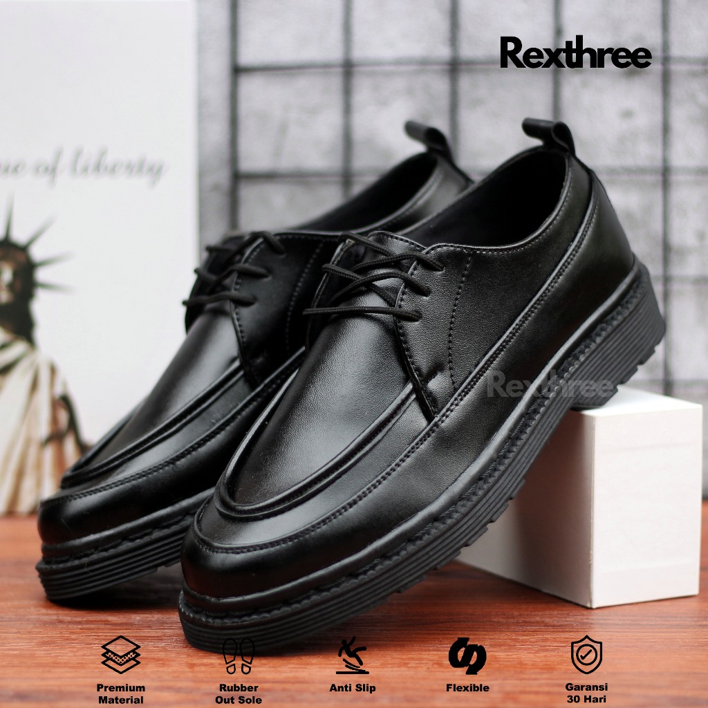 Rexthree Dortmund - รองเท้า Oxford สําหรับผู้ชาย Docmart ดั้งเดิม, รองเท้าทํางานสํานักงานอย่างเป็นทา