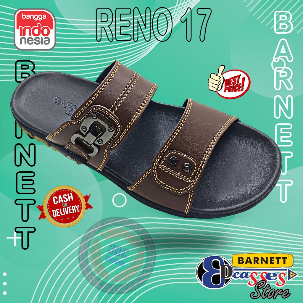 Barnett Reno 17 -- รองเท้าแตะแฟชั่นลําลองผู้ชาย Barnett ดั้งเดิม