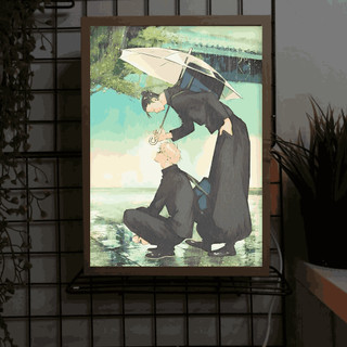 [BISA CUSTOM]Light Painting Desain Anime Kado ulang tahun, kado pernikahan,Hiasan Ruangan (Anime, KPOP, Foto Selfie)