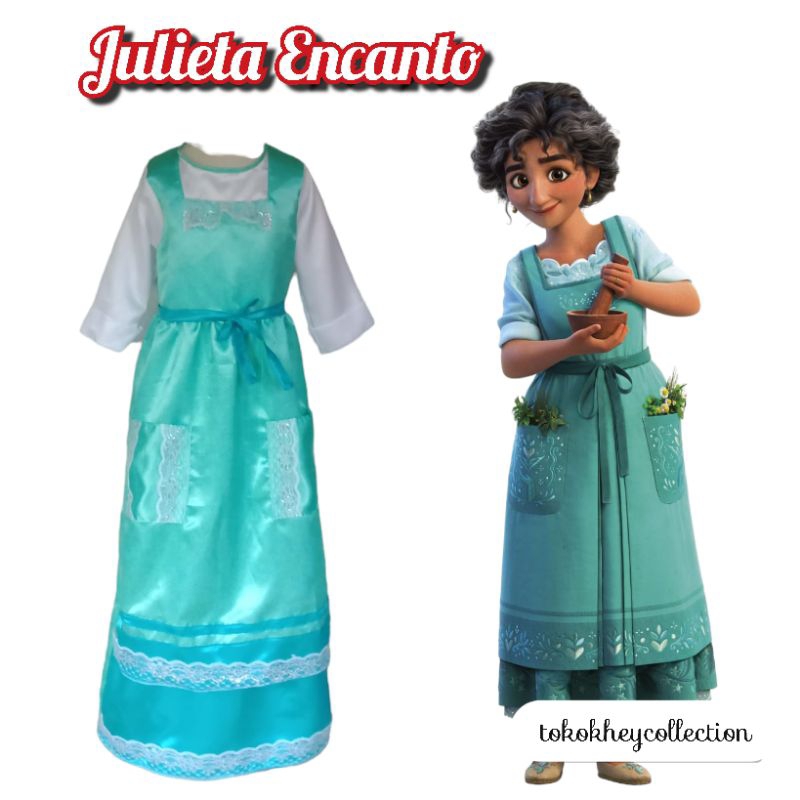 Julietta Encanto/Julia Encanto เครื่องแต่งกาย/Encanto คอสเพลย์ Julietta Madrigal