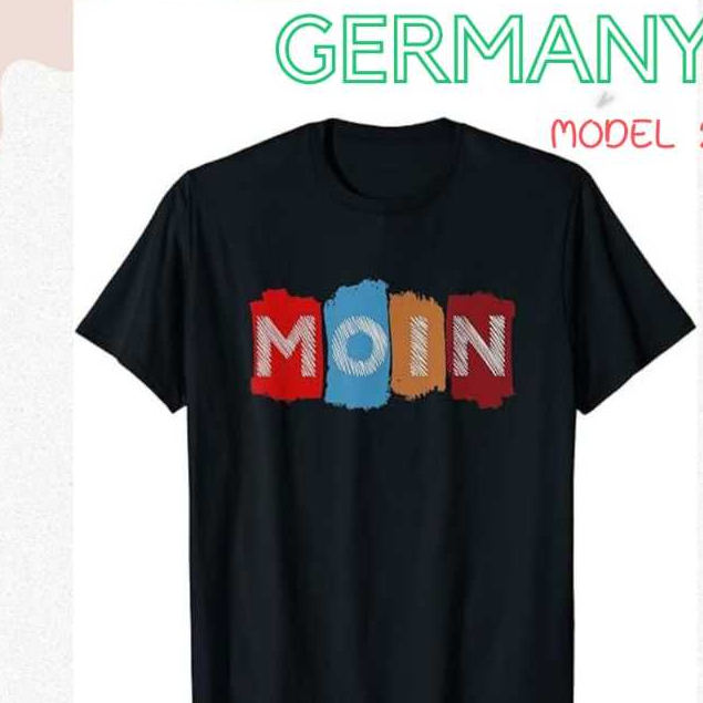 เสื้อยืด ของที่ระลึกเยอรมัน GERMANY หลายรุ่น - เสื้อผ้าเยอรมัน MOIN - รุ่น 1
