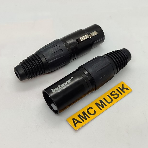 JACK CANON XLR หญิง BETAVO BCX055 และ BCX056 สีดํา