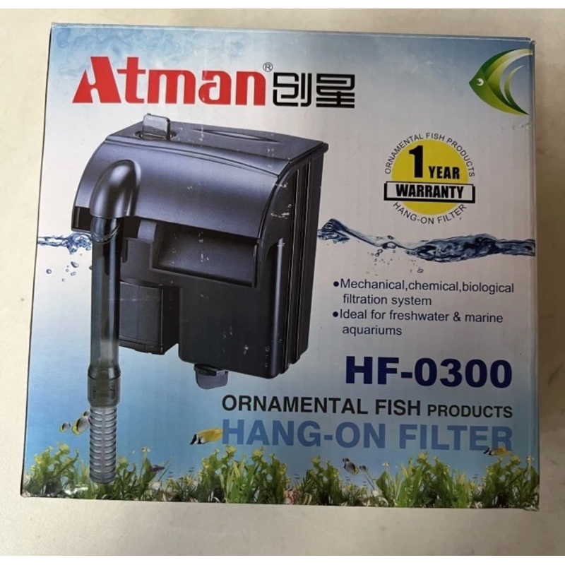 ATMAN HF-0300 ตัวกรองแบบแขวนสําหรับตู้ปลา