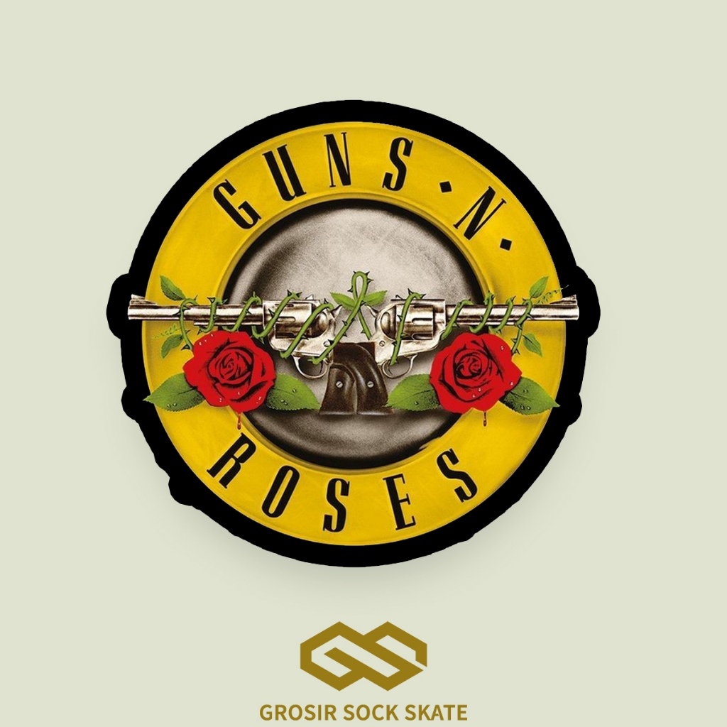 สติ๊กเกอร์ GUNS N ROSES - METAL / DEATHCOORE / METALCORE / HYPECORE MUSIC สติ๊กเกอร์วัสดุไวนิลน้ํา