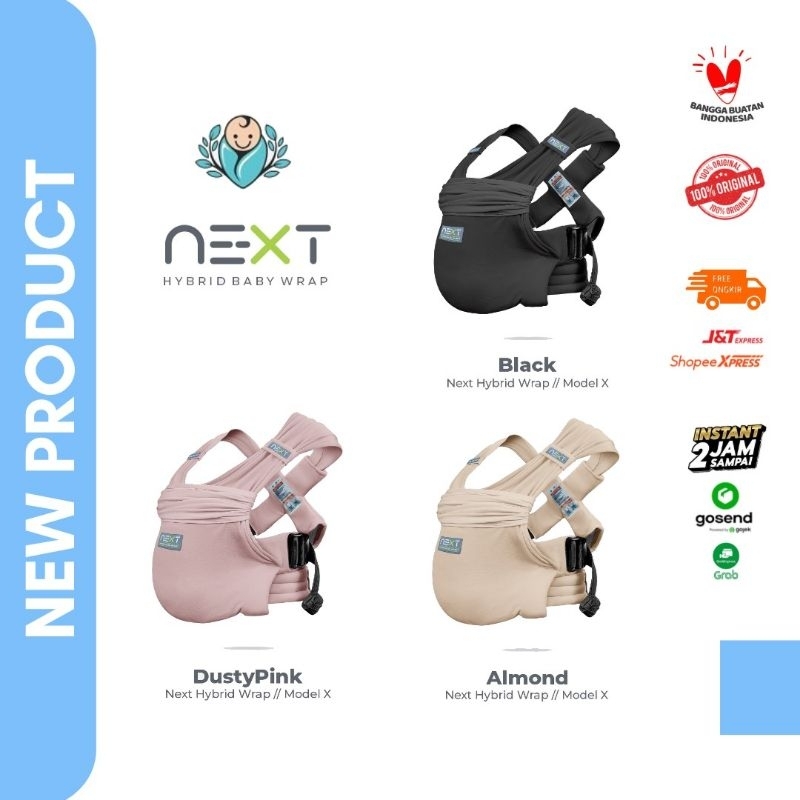 [OFFICIAL AGENT IN BANDUNG CITY] เป้อุ้มเด็ก My.id NEXT Hybrid Wrap/Model X