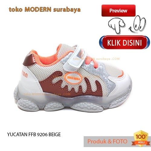 YUCATAN FFB 9206 รองเท้าเด็ก รองเท้าผ้าใบเบา