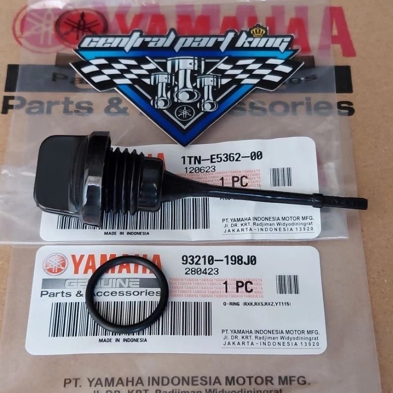 MESIN PLUG LEVEL, ENGINE PLUG RX KING, RXS, YT115 ORIGINAL YAMAHA 1TN-E5362-00 / 93210-198J0