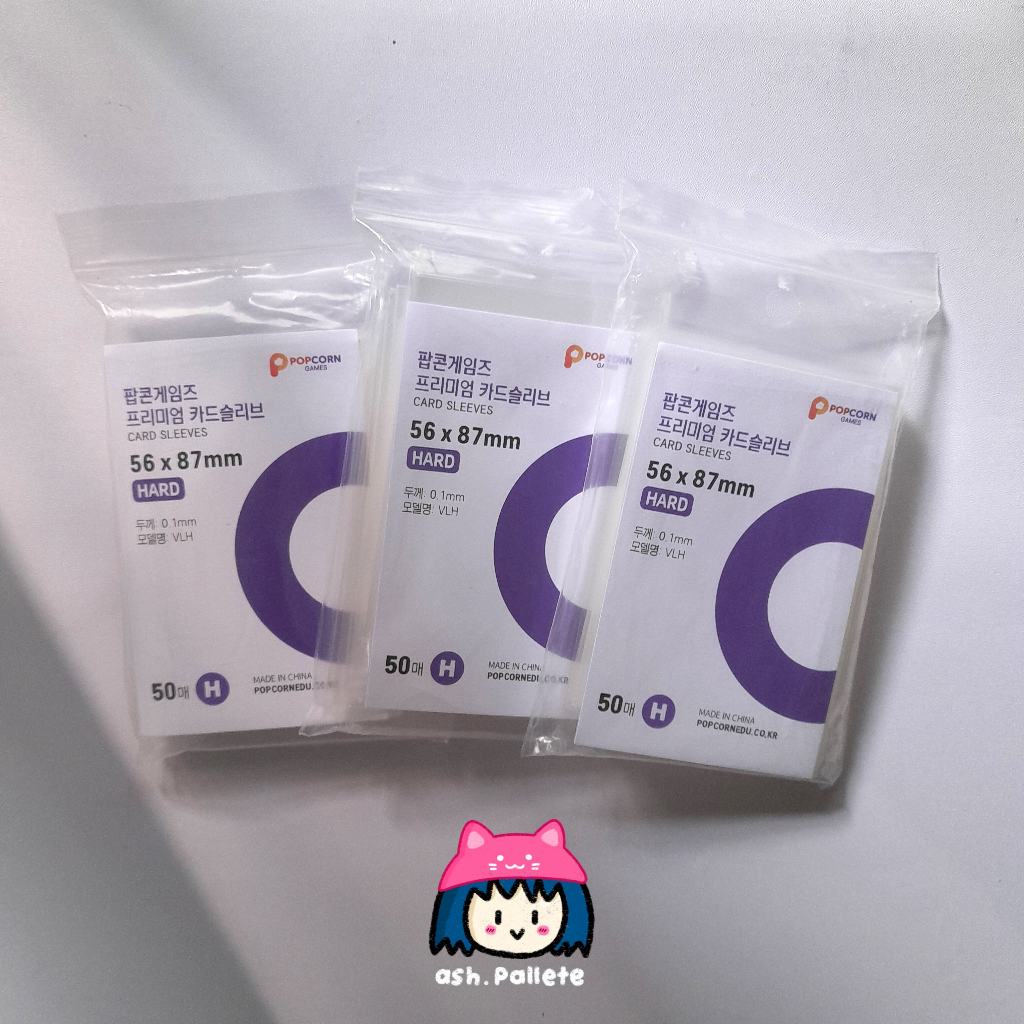 (5 แผ่น) INNER SLEEVE PC MPC POPCORN KOREA หนา ขนาด 56x87mm & 70x100mm