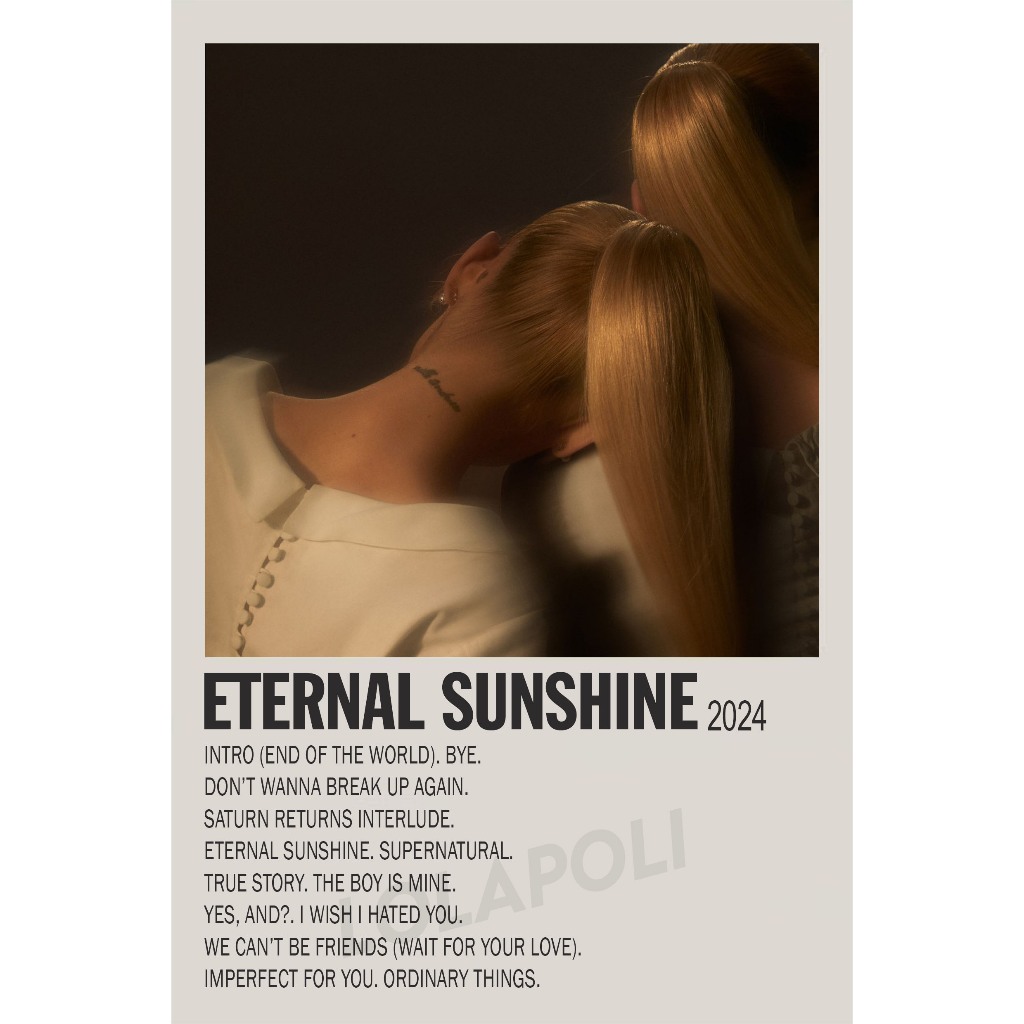 โปสเตอร์ปกอัลบั้ม Eternal Sunshine - Ariana Grande